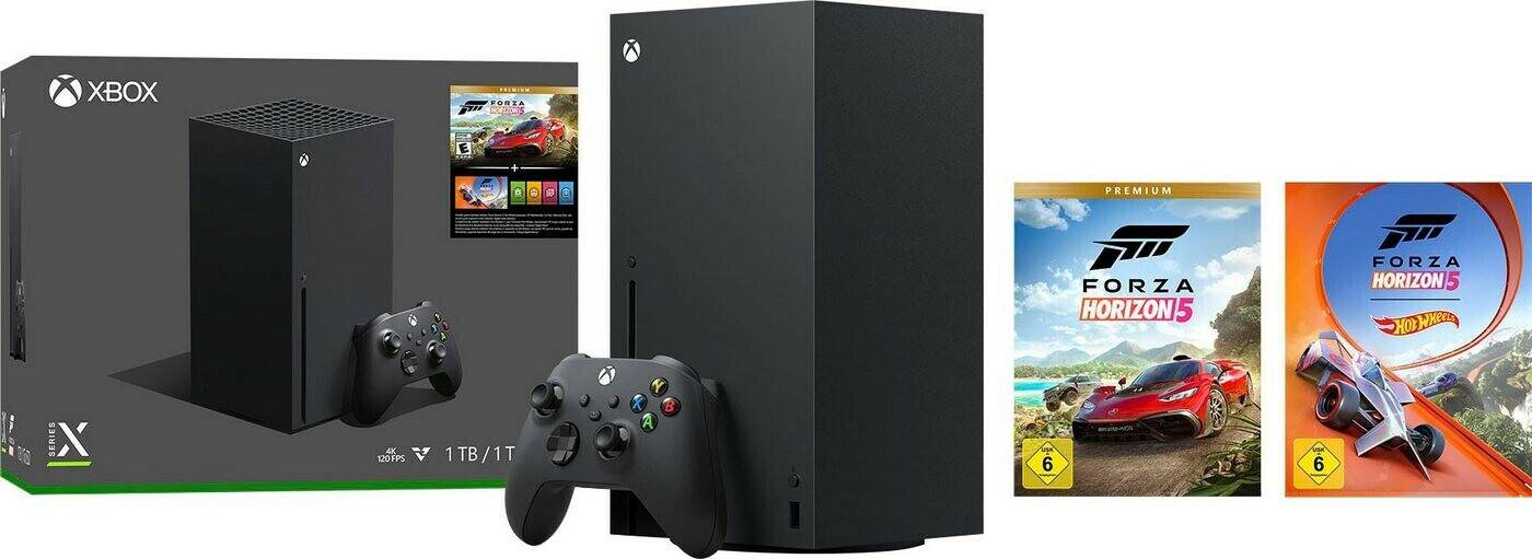 Microsoft Xbox Series X Microsoft Xbox Series Xschwarz + Forza Horzion 5: Premium Edition